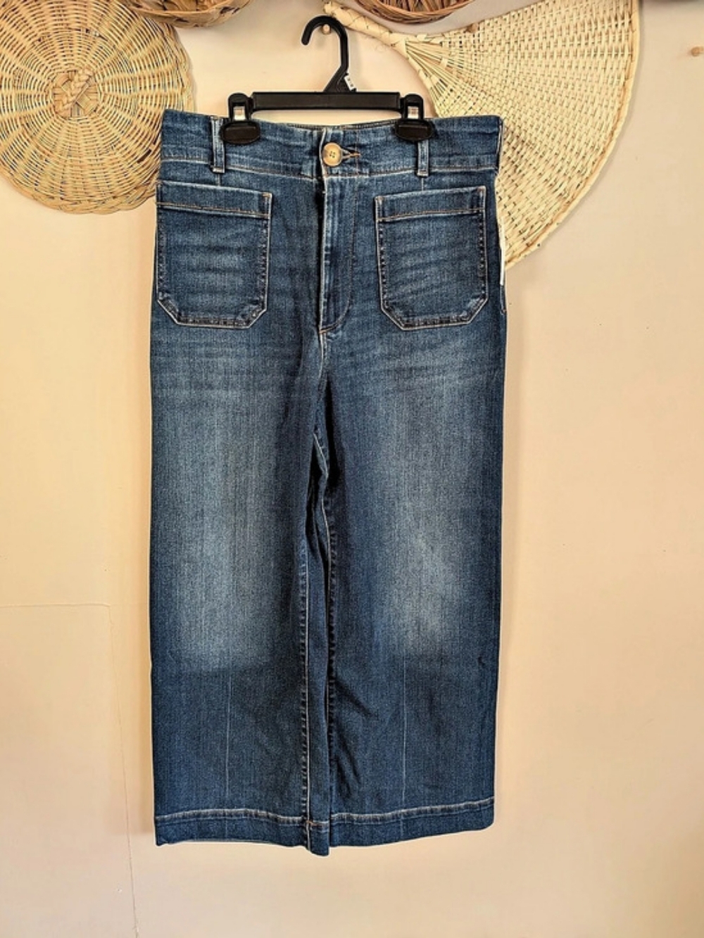 Maeve The Colette Straight Leg Jeans in Blue Waist 31 NWT